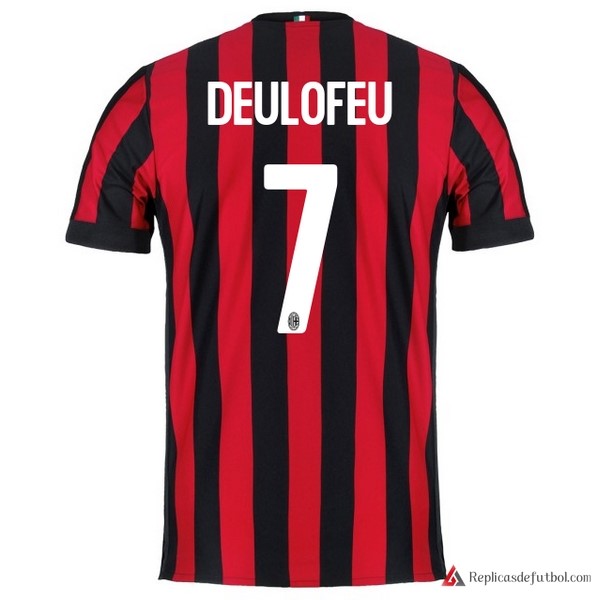 Camiseta Milan Primera equipación Deulofeu 2017-2018